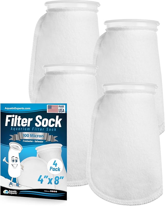 Aquatic Experts 4 inch Ring 100 Micron Felt Filter Sock