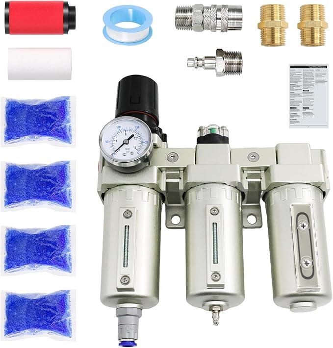 1/2" NPT Industrial Grade 3 Stage Air Dryer