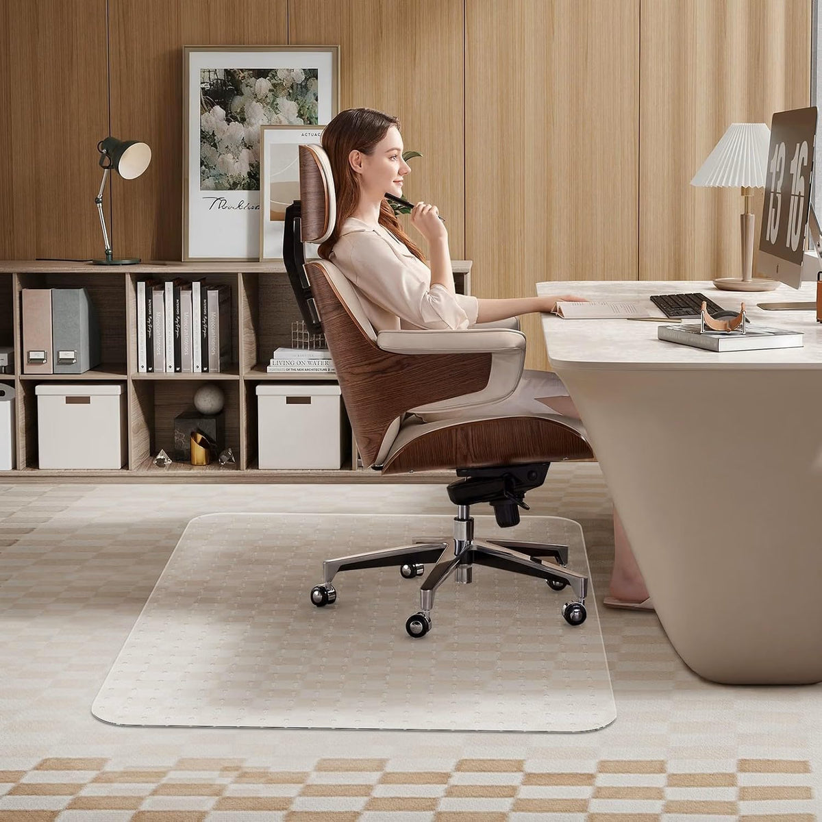 Office Chair Mat for Low Pile Carpet, 48" x 60" Clear Heavy Duty Chair Mat