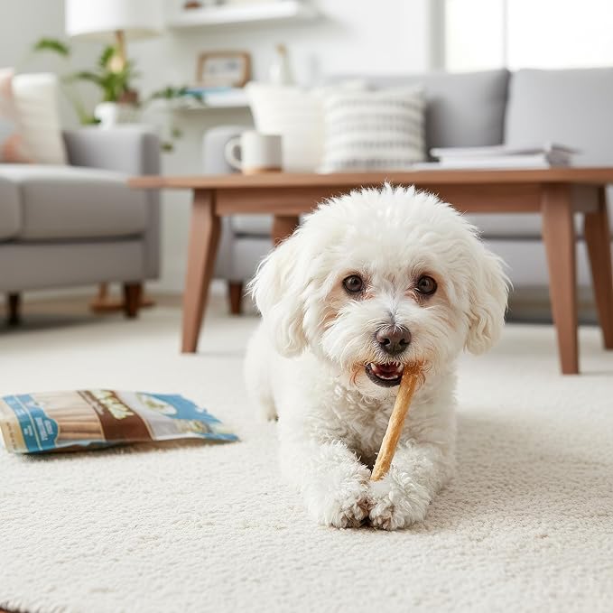 Fieldcrest Farms Nothin' to Hide Twist Stix, Beef Flavor, Easily Digestible, Supports Skin, Coat, Joints & Muscles, for Moderate Chewers Under 15lbs, 50 Pieces