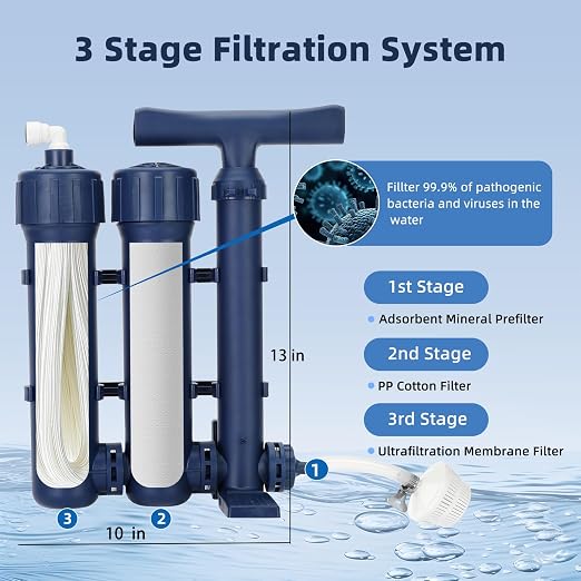 Emergency Water Filter Large Water Filtration System Survival