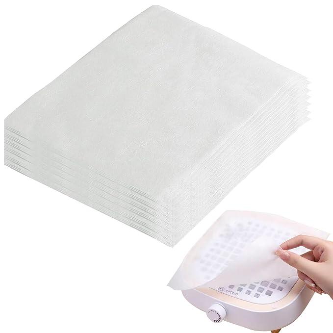 200 Sheets Nail Dust Collector Filter Paper Disposable Nail Dust Filters