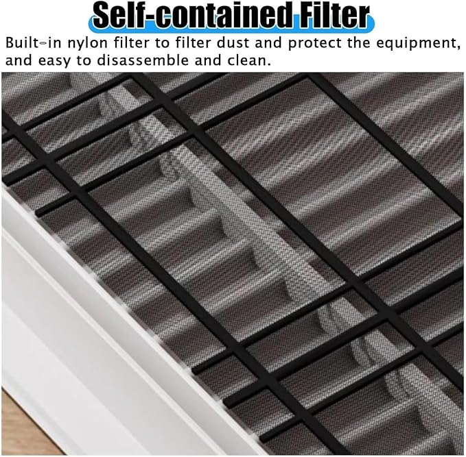 Drywall Access Panel with Filter, Aluminum Air Vent Cover, Removable Shutter