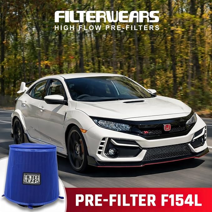 FILTERWEARS F154L Universal Water Repellent Cold Air Intake Pre-Filter