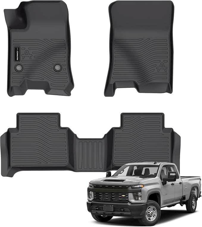 Auxko All Weather Floor Mats Fits for 2025 2024 2023 Chevrolet/Chevy Colorado & GMC Canyon Liners Accessories Odorless Anti-Slip Floor Mats Colorado & Canyon Liners