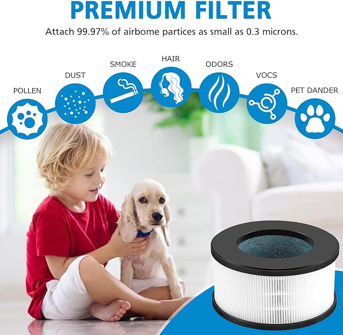 2 Pack AF-3222 HEPA Replacement Filter Compatible