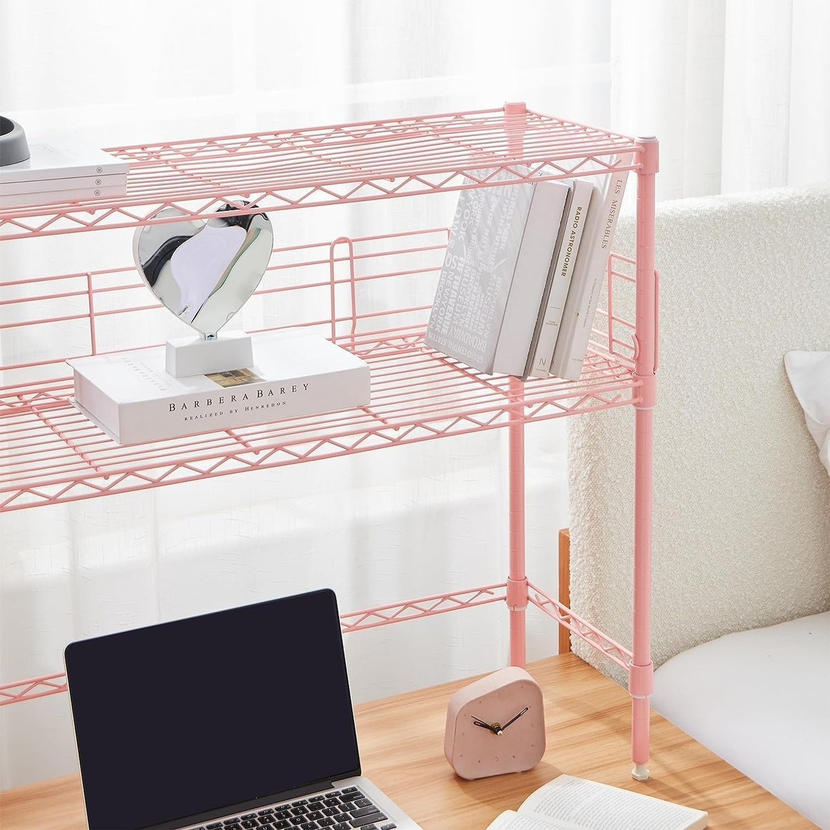 DormCo Suprima Desktop Carbon Steel Bookshelf - Gray
