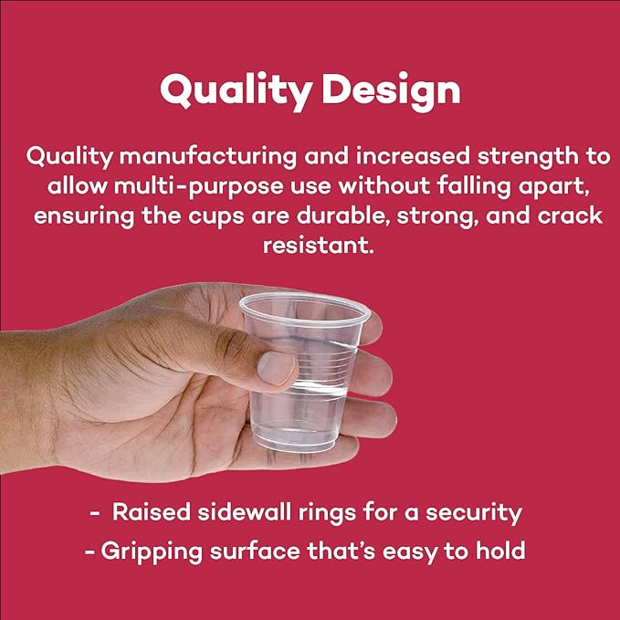 Dealmed 9 oz Disposable Plastic Cups
