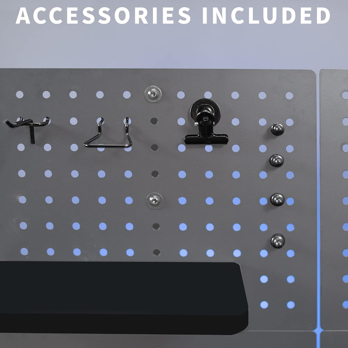 VIVO Clamp-on 12 x 20 in Desk Pegboard