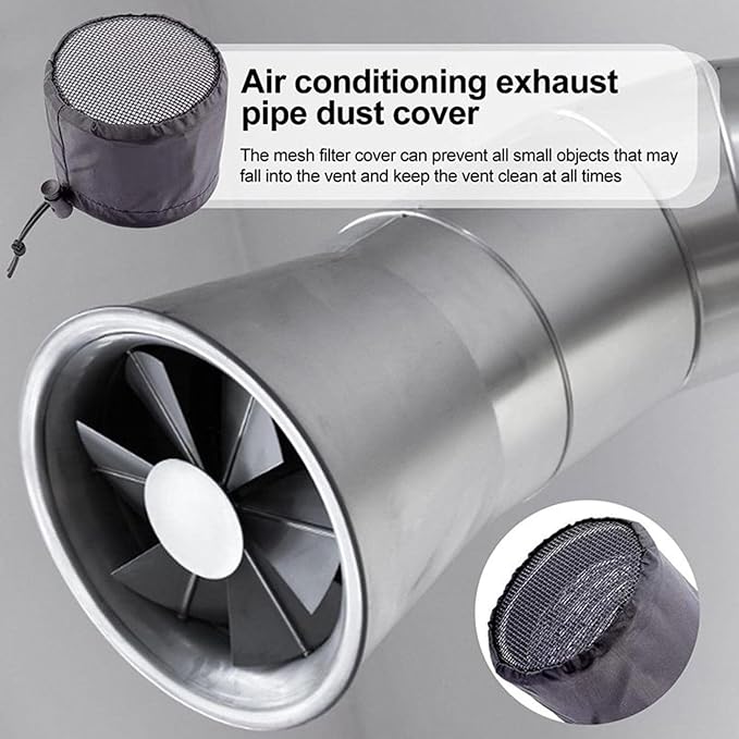 Duct Filter Vent Cover – Planting Ventilation Fitting, 2 Pieces Flexible