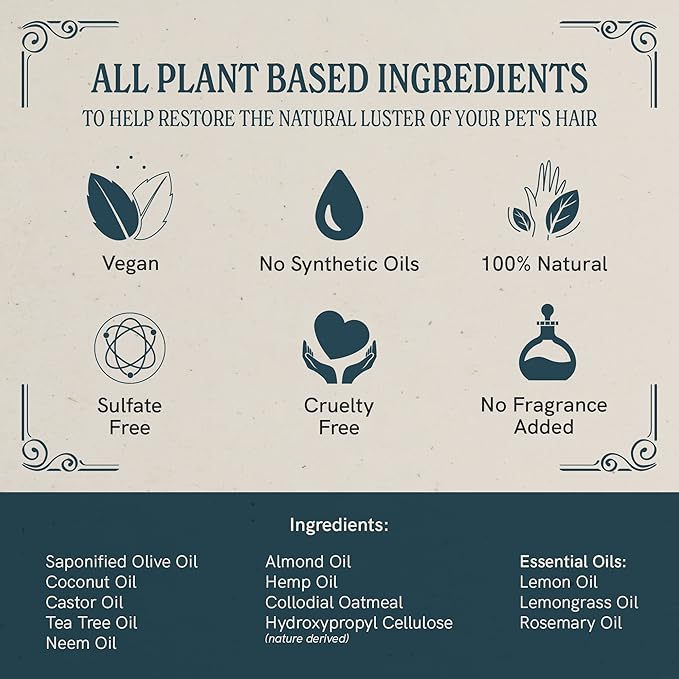 J·R·LIGGETT'S Botanical Horse Liquid Shampoo for Sensitive Skin | Hypoallergenic Biodegradable Shampoo Formula for Horses | 100% Eco-Friendly | Detergent-Free Horse Supply | 16.9fl.oz