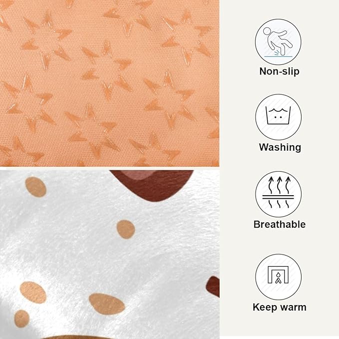 Pet Bed Cookies Dog Bed Mat Absorbing Non Slip Pad Pet Sleeping Mat for Small, Medium, and Large Dogs Puppy Cat 36 in x 24 in