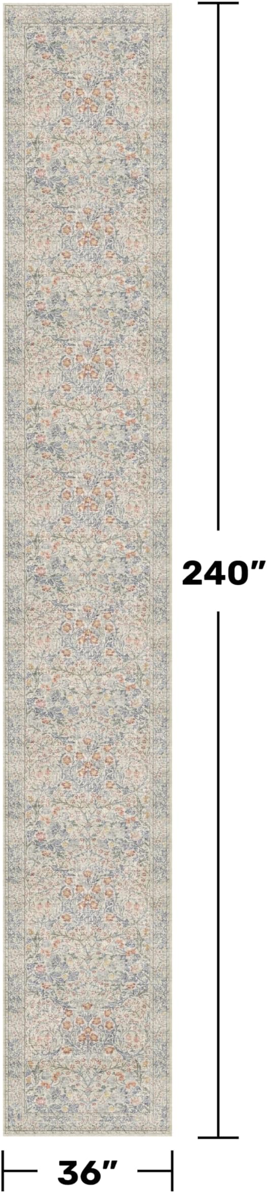 Washable 3x20 Wide Hallway Runner Rug