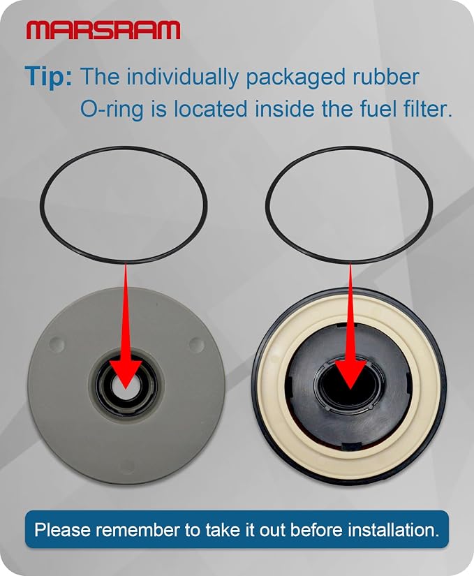 Marsram 6.7 Cummins Fuel Filter Water Separator Set fits