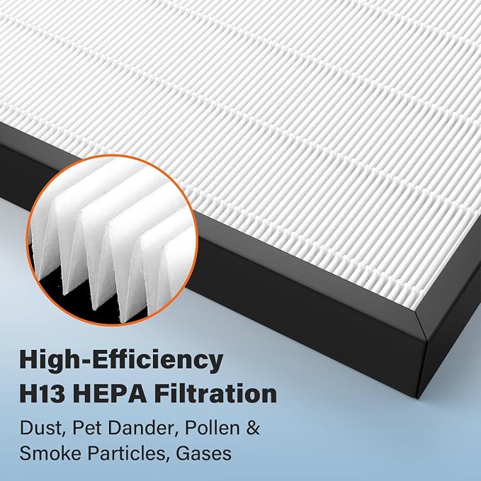 Air400 Filter Replacement for Bissell Air400, 2 True HEPA and 2 Carbon Filter