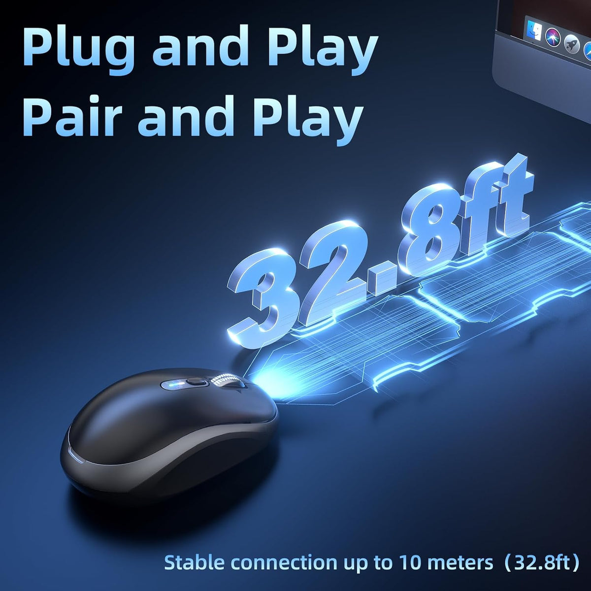 INFINMIND L610 Wireless Mouse, Bluetooth Portable Rechargeable Mouse.