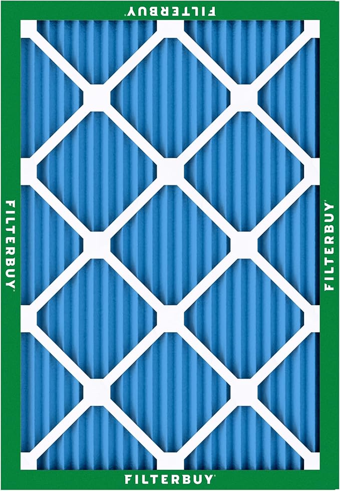 Filterbuy 17.5x21x1 Air Filter MERV 13 Optimal Smoke & Allergy Defense