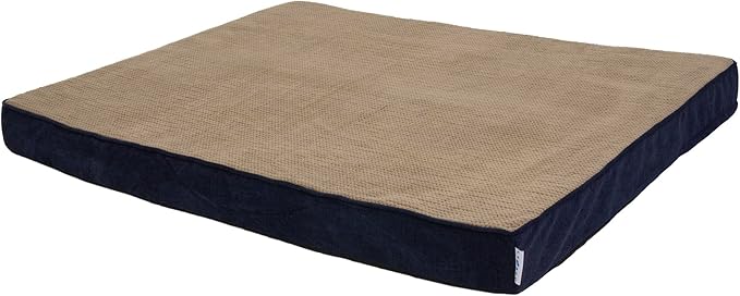 Petmate La-Z-Boy Bentley Orthopedic Foam XX-Large Dog Bed Midnight Blue (50 x 40 x 4 inches) for Dogs up to 125lbs with Supportive Foam Durable Removable Washable Cover