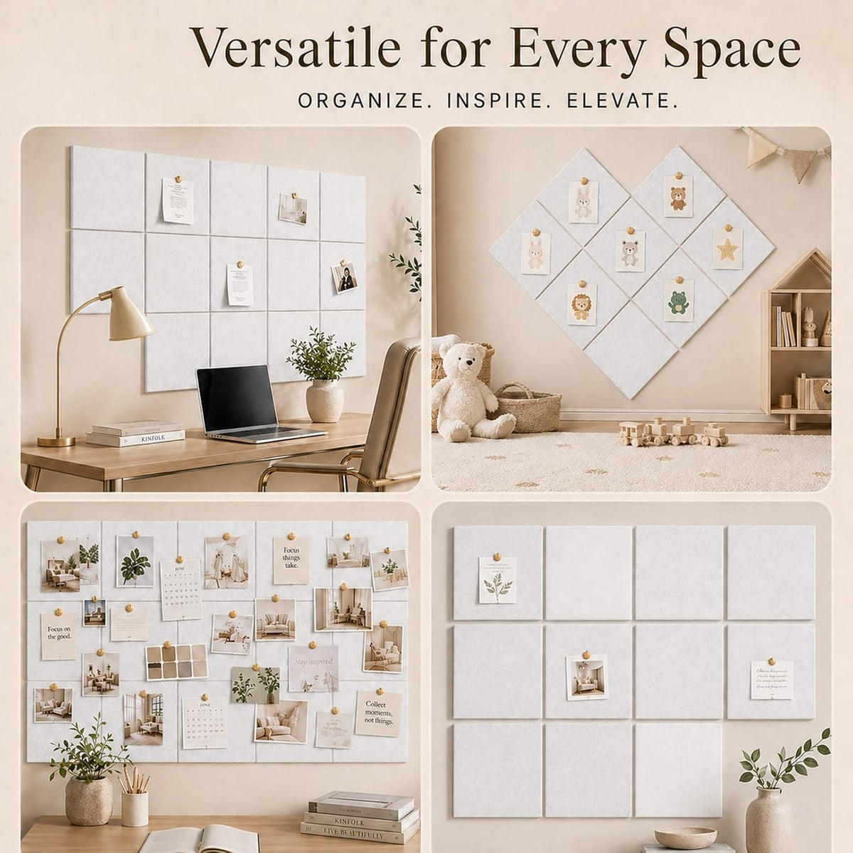 Felt Bulletin Board & Cork Board Alternative 48" x 36"- 12 Pack
