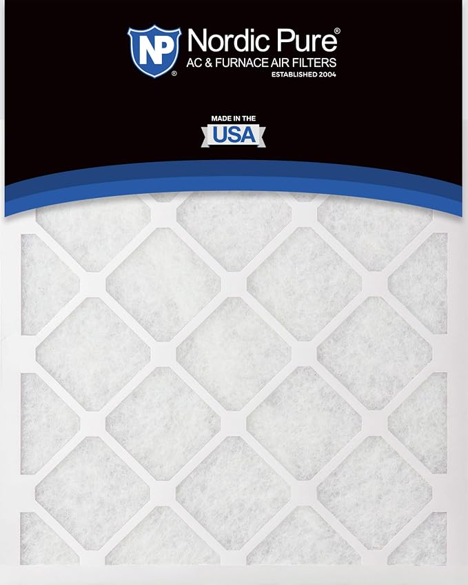 Nordic Pure 24x30x1 Poly Green MERV 6 AC Furnace Air Filters – Reduces Dust