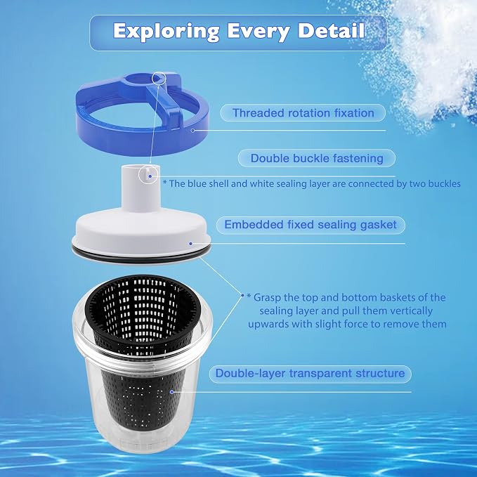 ATRACYPART Inline Pool Leaf Canister Compatible