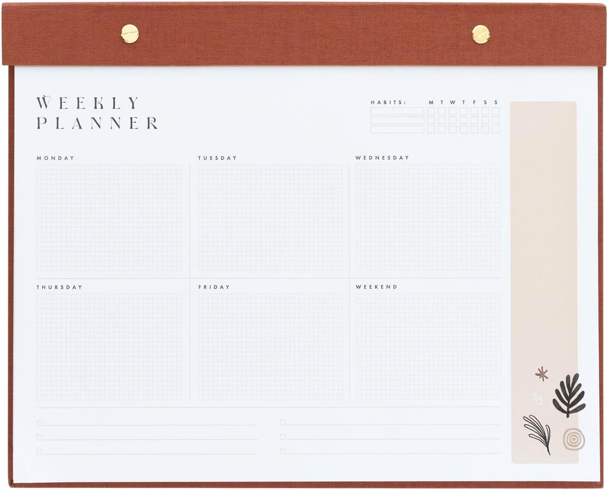 Kokonote Weekly Planner - Kalima | A4 Planner, Desk Organiser, Family Planner, 64 Tear Off Pages, Desk Calendar, Organiser Planner, To Do List Book, Weekly Desk Planner, Cute Stationery