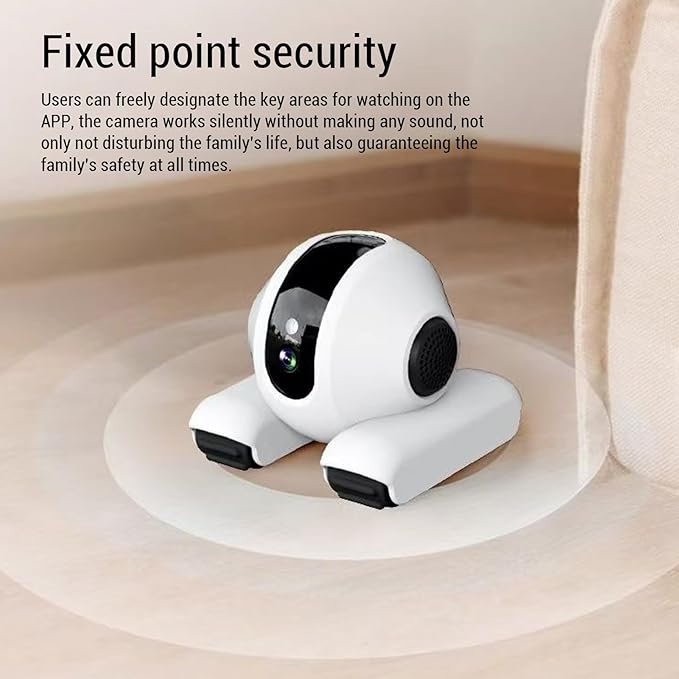 Pet Camera, 1920x1080 HD 2 Way Talk Motion Detection Auto Cruise 360 Rotation, with 6 Actions 8 Sounds for Cats and Dogs, APP Control Storage Indoor Security Camera (64G)