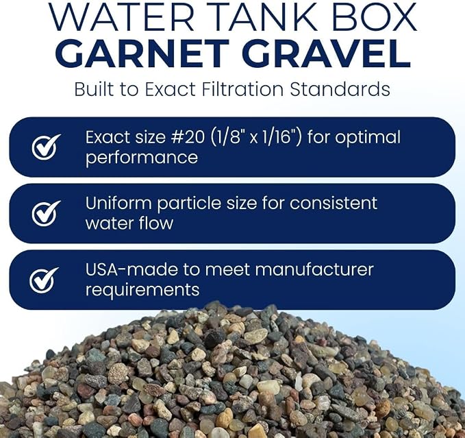 IPW Industries Inc., 5lbs. Water Tank Box Garnet Gravel