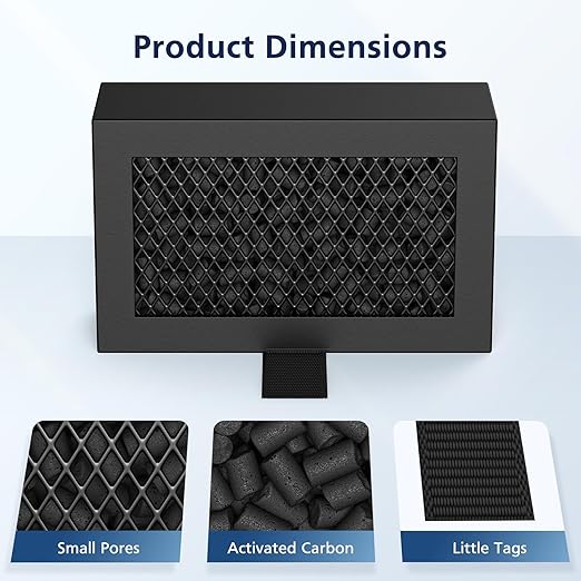2 Pack Activated Carbon Air Filter Cartridge