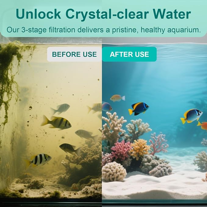 16 Pack Aquarium Filter Media Set Replacement