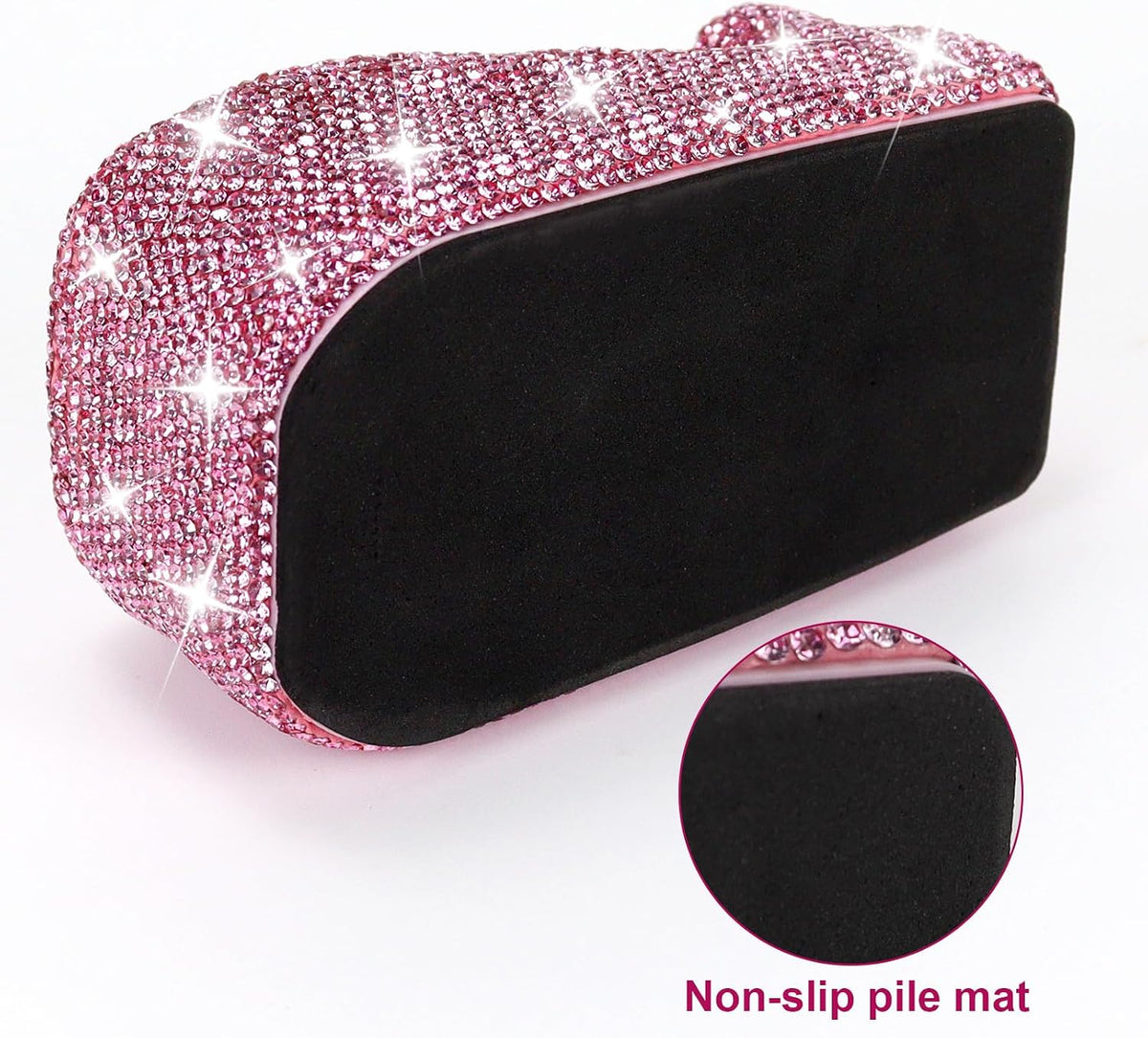 MultiBey Rhinestone Stapler and Tape Dispenser with 1000 Staples & Tape