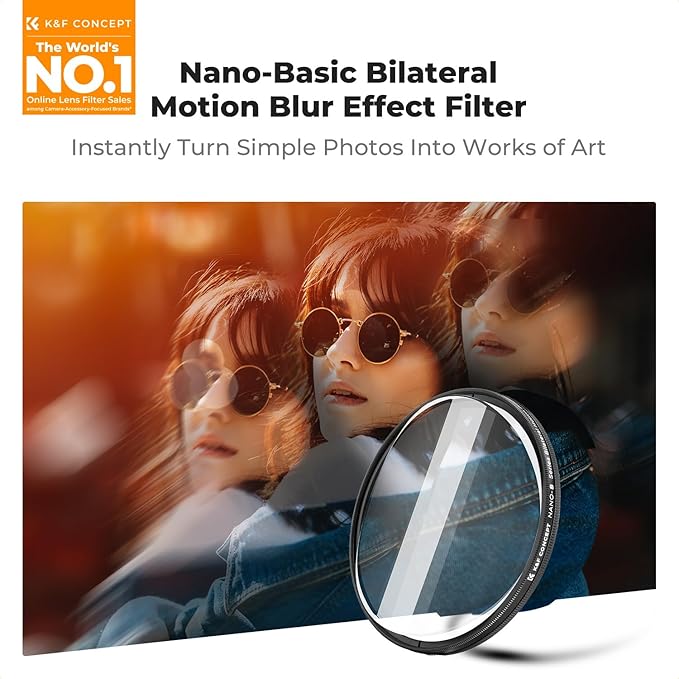 K&F CONCEPT 58mm Bilateral Blur Ghost Motion Filter Super Speed Effects