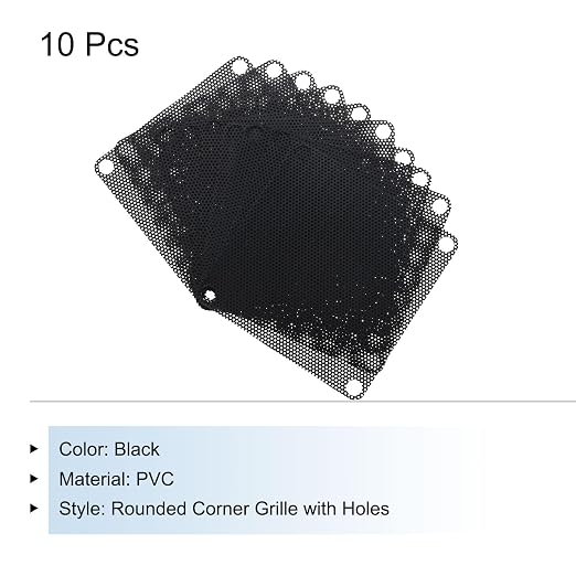 MECCANIXITY 10PCS PC Dust Filter, 70mmx70mm PVC Computer Case Cooler Dustproof