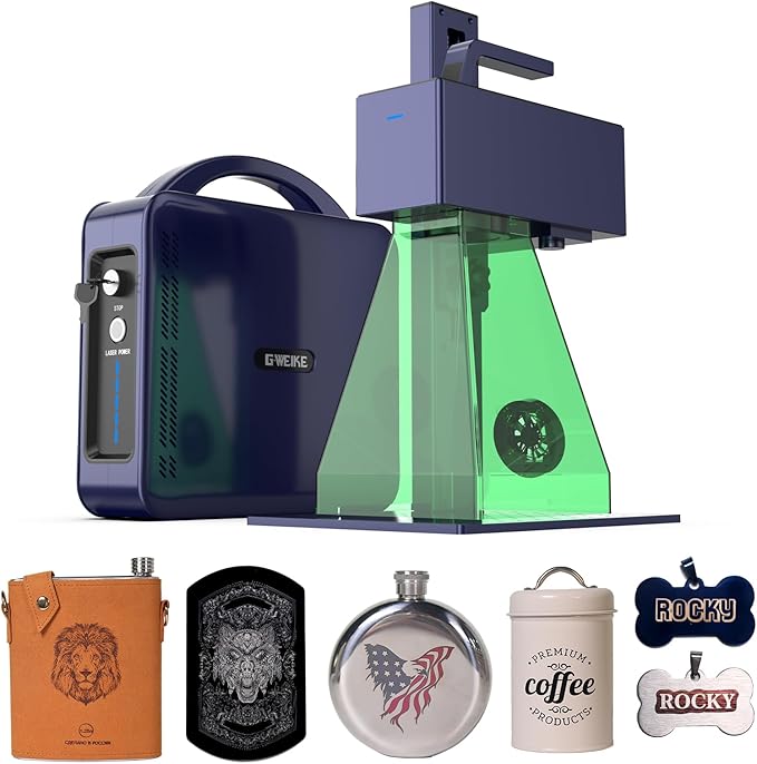 GWEIKE G2 Pro 30W Fiber Laser Engraver, 15000mm/s Fast Laser Engraver Machine