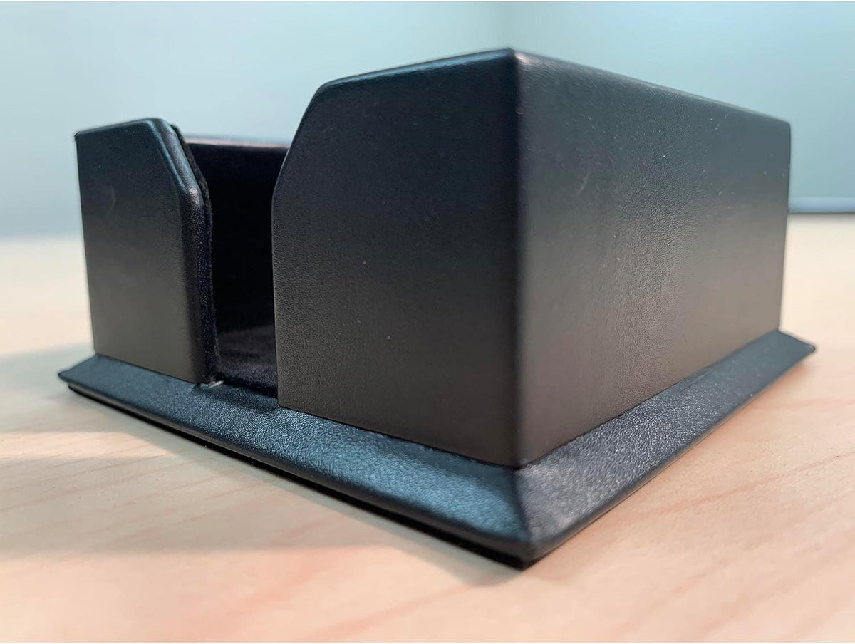 Dacasso A1075 Black 3" x 3" Leather Note Holder