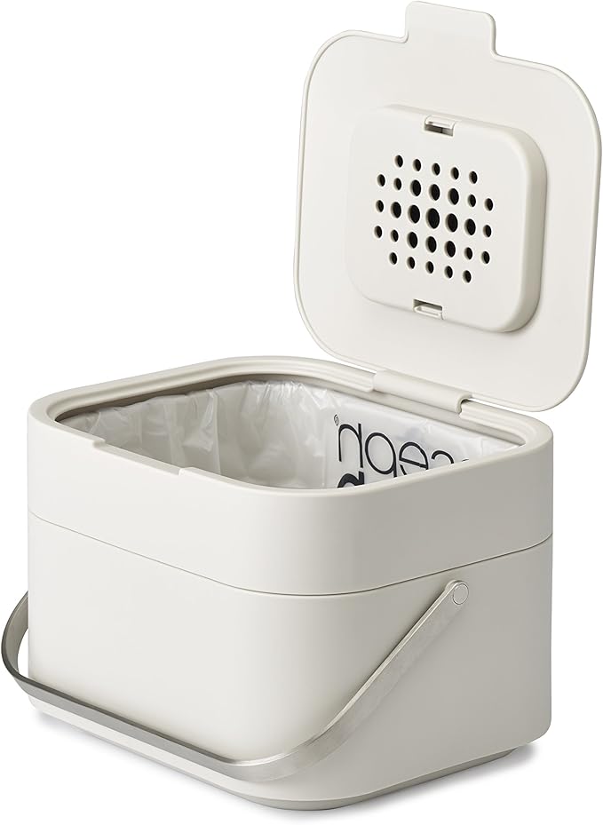 Joseph Joseph Stack Kitchen Food Intelligent Waste Compost Caddy Recycling Bin
