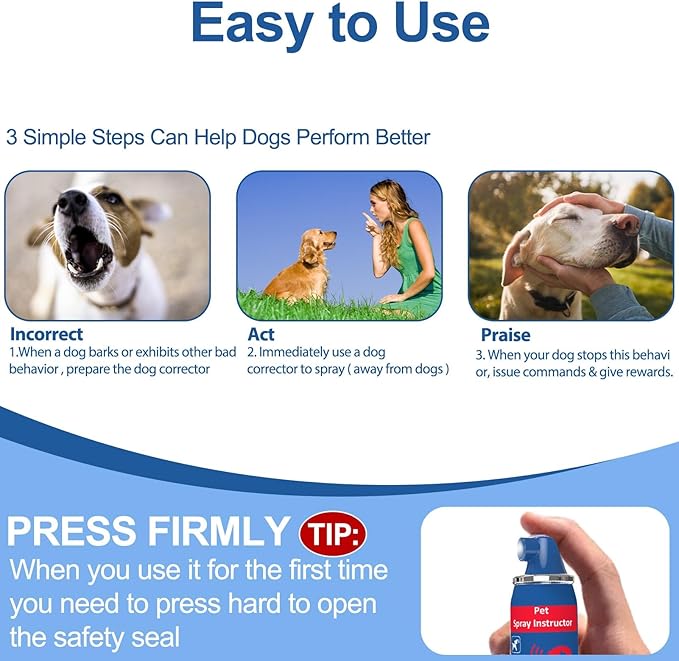 Corrector Spray Dog Trainer 70ml 1 Pack Pet Trainer Spray, Corrector Spray for Dog to Stops Barking, Jumping Up, Food Stealing, Dog Fights, Avoidance, Unwanted Dog Behaviour