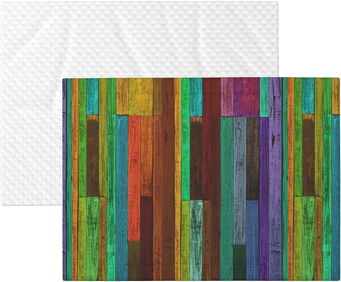 Colorful Wood Throw Blanket - Wooden Blanket for Dog Cat Pet Blankets 30x20 for Couch Sofa Bed