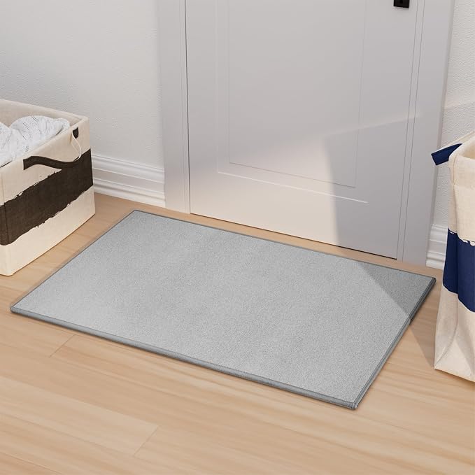 AREDO Door mat with Non Slip Rubber Backing, Washable Soft Floor Carpet