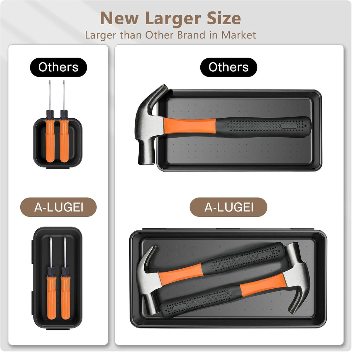 A-LuGei 【𝗠𝗶𝗹𝗶𝘁𝗮𝗿𝘆 Grade】 Tool Box Organizer Garage Organization