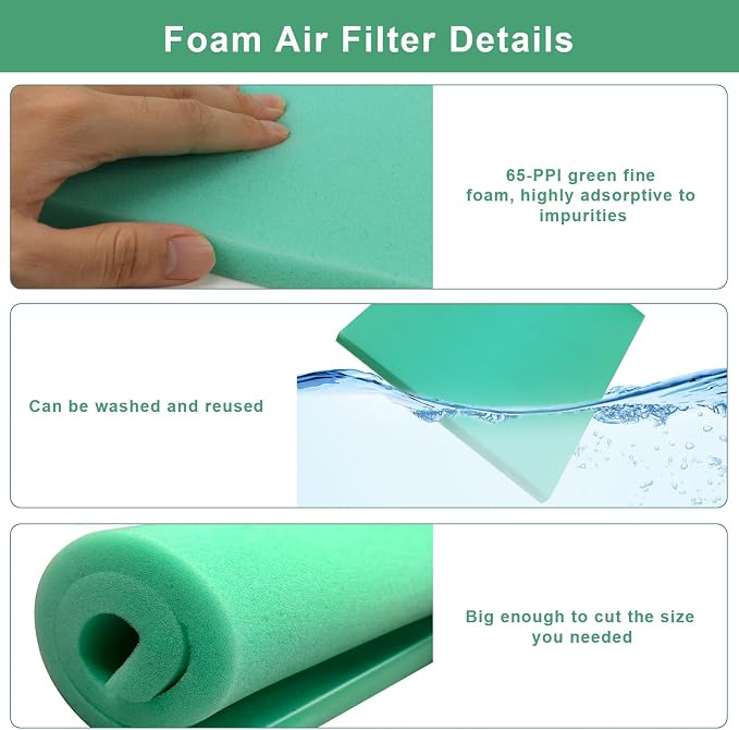 Foam Air Filter Material Replacement