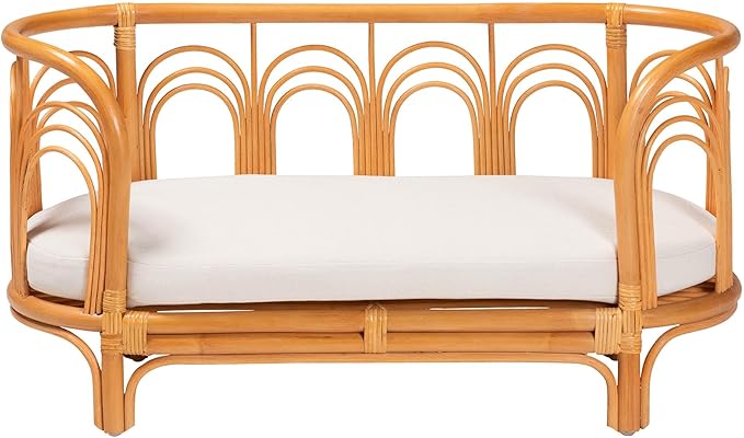 Bali & pari Nariko Bohemian Light Honey Rattan Pet Bed