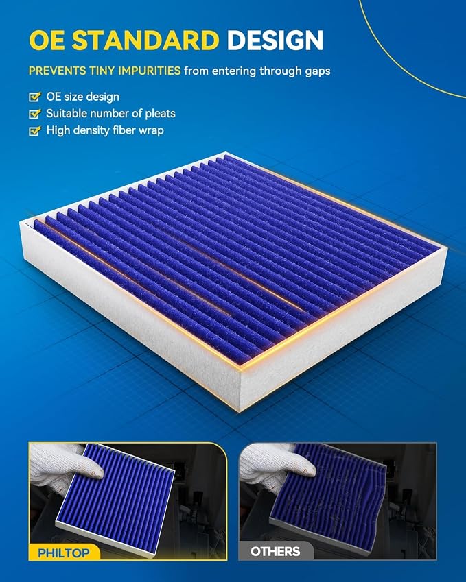 PHILTOP Cabin Air Filter, Replacement