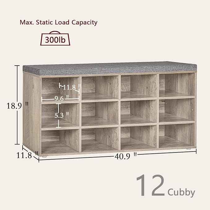 DINZI LVJ Shoe Storage Bench