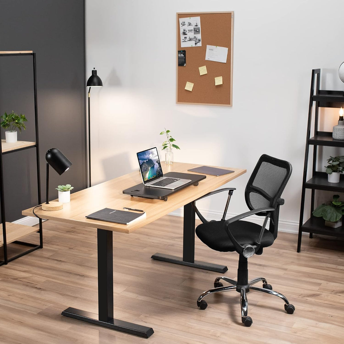 VIVO Black 28 in Single Top Standing Desk Converter, DESK-V011F