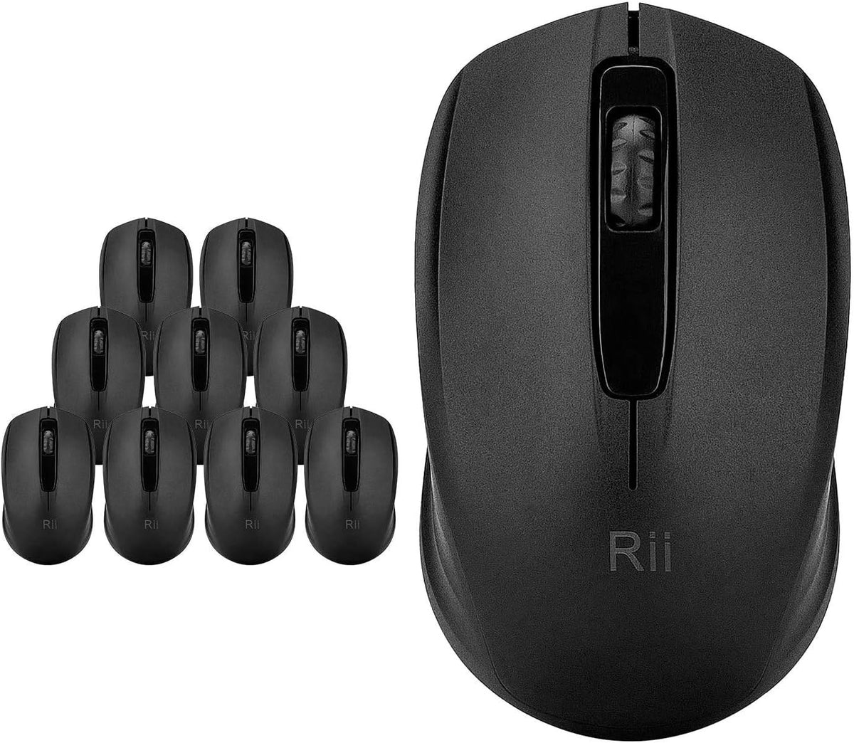 Rii 10-Pack Wireless Mouse,2.4G Portable Computer Mice