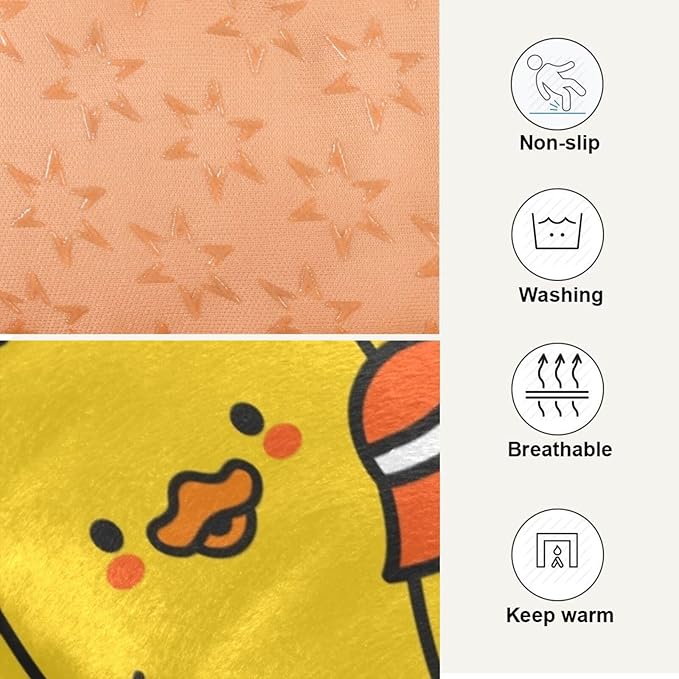 Cute Funny Ducks Pet Bed Cute Dog Bed Mat Absorbing Non Slip Pad Pet Sleeping Mat for Small, Medium, and Large Dogs Puppy Cat 24 in x 18 in