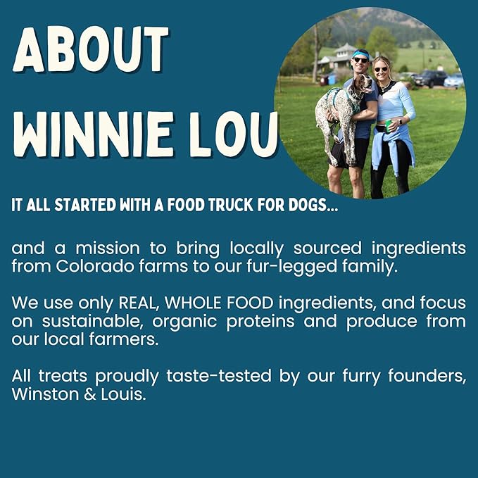 Winnie Lou Elk Jerky Dog Treats – Limited Ingredient, Human Grade, Training Treats for Small, Medium & Large Dogs, USA Made, High Protein, Chews, Hypoallergenic, Sensative Stomach (1 Pack)