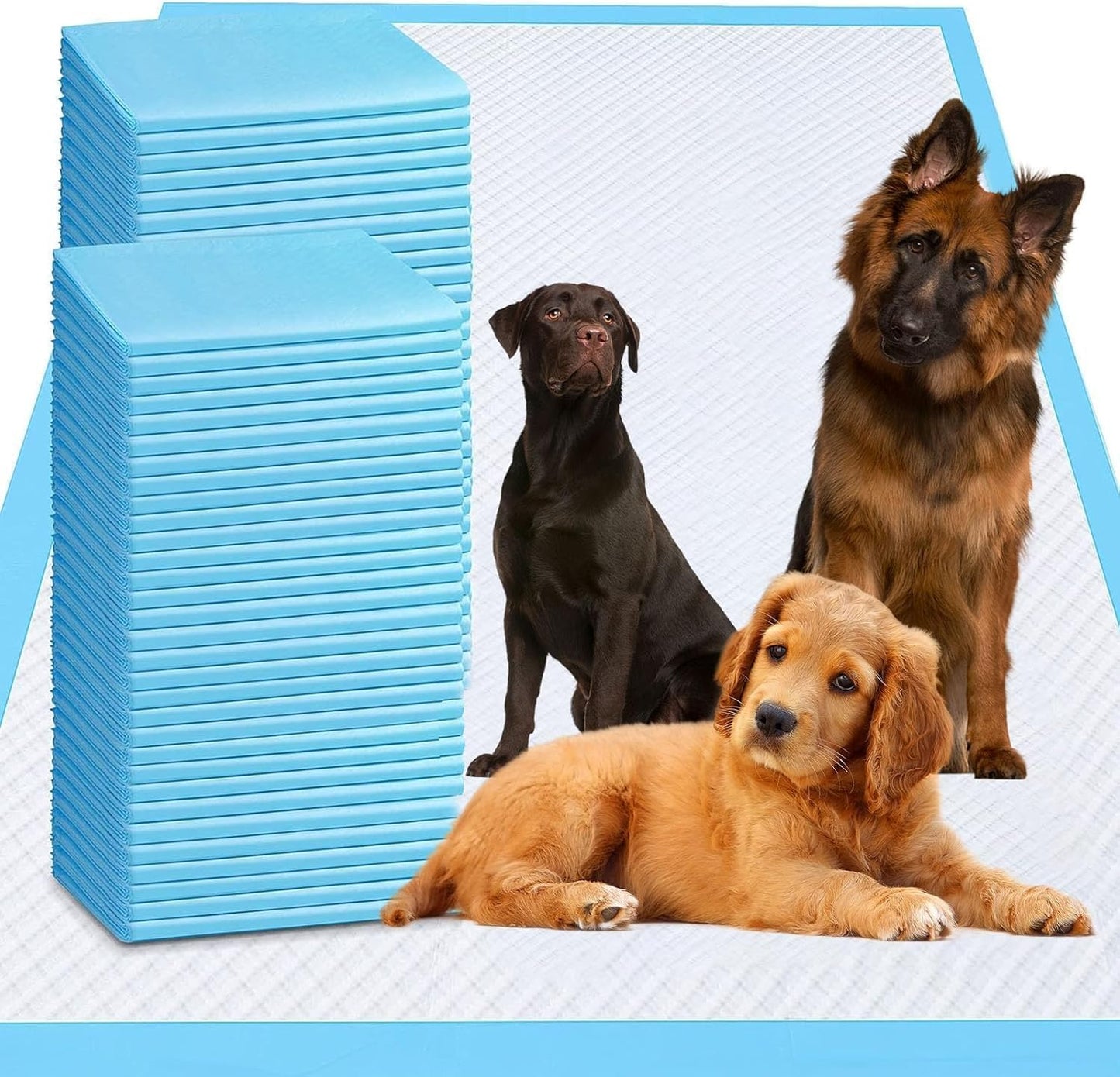 Puppy Pee Pads for Dogs 36"x55" 40 Count, Extra Large Dog Pee Pads, Leak-Proof & Super Absorbent Dog Pee Pads, Thicken Disposable Potty Pads Puppy Training Pads for Cats Rabbits
