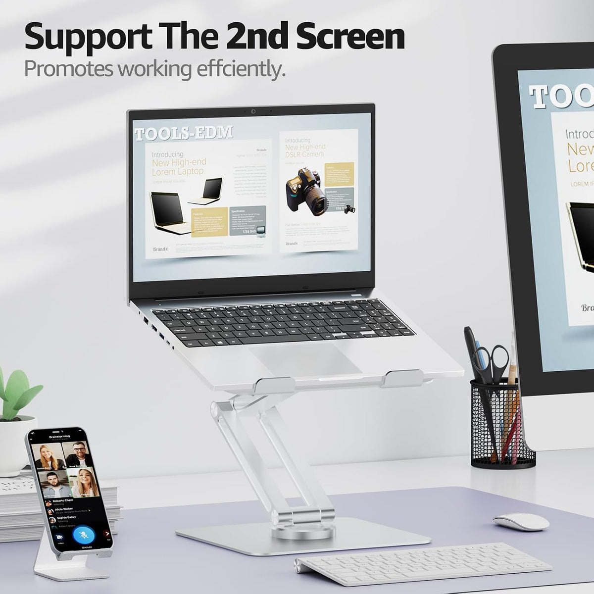 Urmust 360° Rotating Laptop Stand for Desk fit 10-17" Device